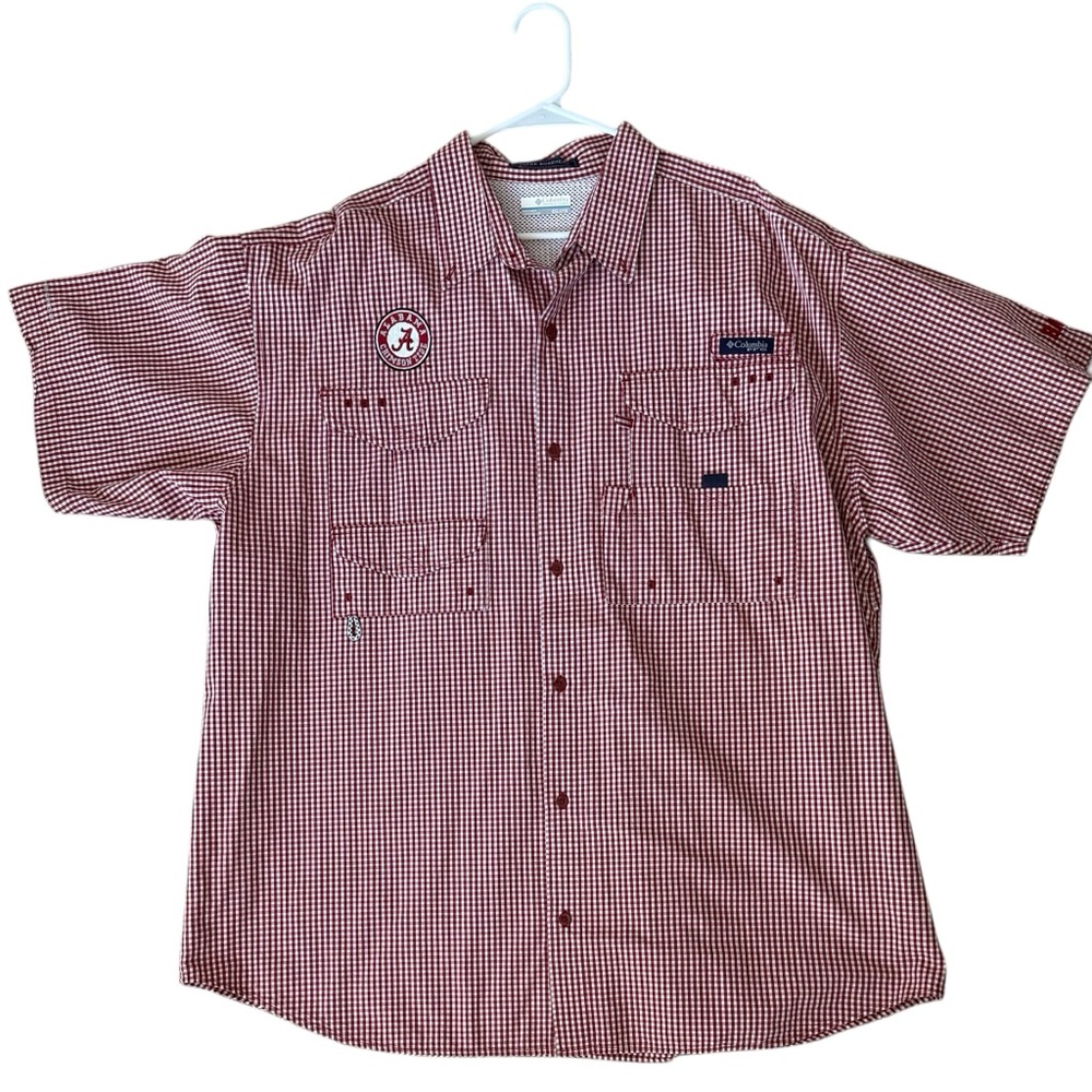 PFG Alabama Crimson Tide Columbia Super Bonehead Short Sleeve Men’s 2XL Shirt